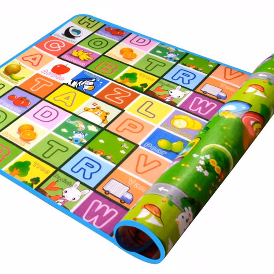 Baby Crawling Baby Play Mat for Floor Large Cotton Educational Tummy Time Mat