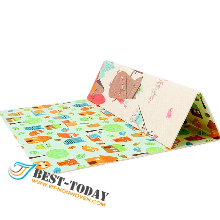 1.8*2m 1cm XPE Foam High Quality Foldable Kids Crawling Game Play Mat with Many Beautiful Pattern