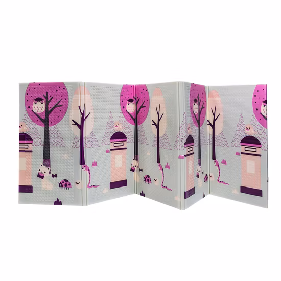 Novo design não tóxico durável macio rastejando EPE tapete para brincar de bebê com filme Al